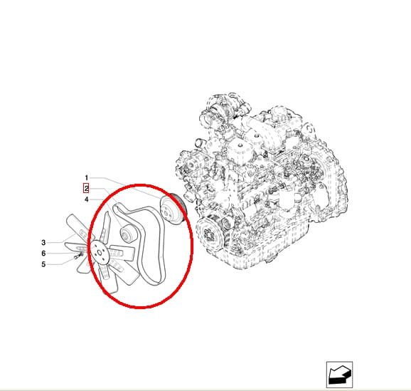 ГЕНЕРАТОР PASEK ALTERNATORA LM НОВОЙ МОДЕЛИ NEW HOLLAND 85826230 - 2853058 - 504009874