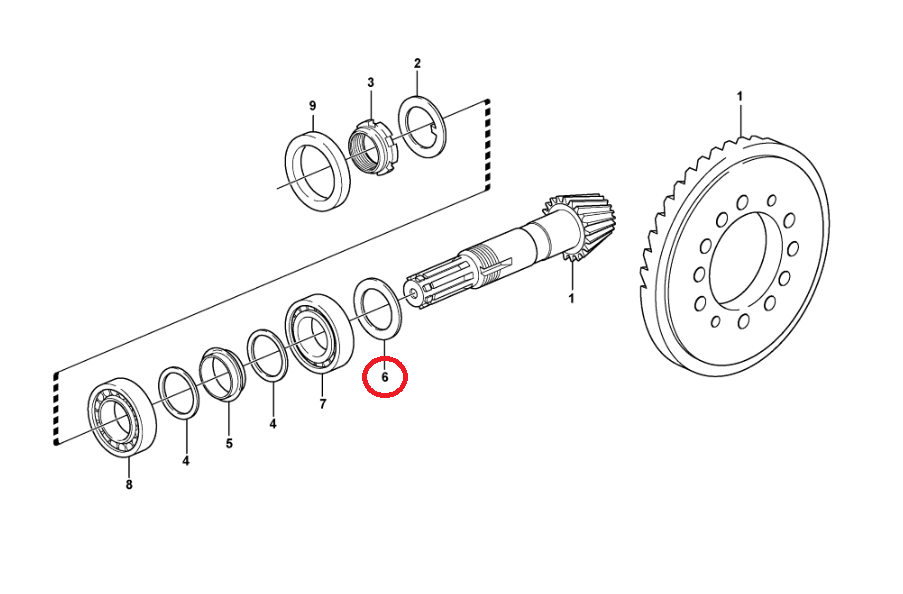 ШАЙБА ДЛЯ АТАКУЮЩЕГО РОЛИКА VOLVO BL60 BL71 11709297