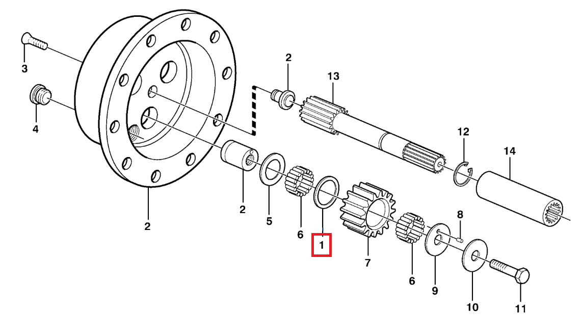 СПУТНИКОВАЯ ШАЙБА VOLVO BL71 11709368