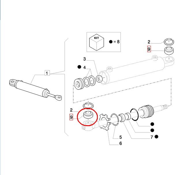 ШАРНИР ПРИВОДА ПОВОРОТ NEW HOLLAND CASE 77103616-5190901