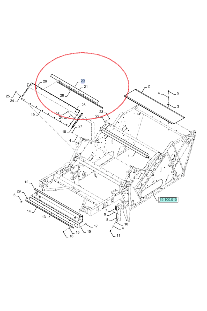 Фартух NEW HOLLAND CASE CNH 87542439