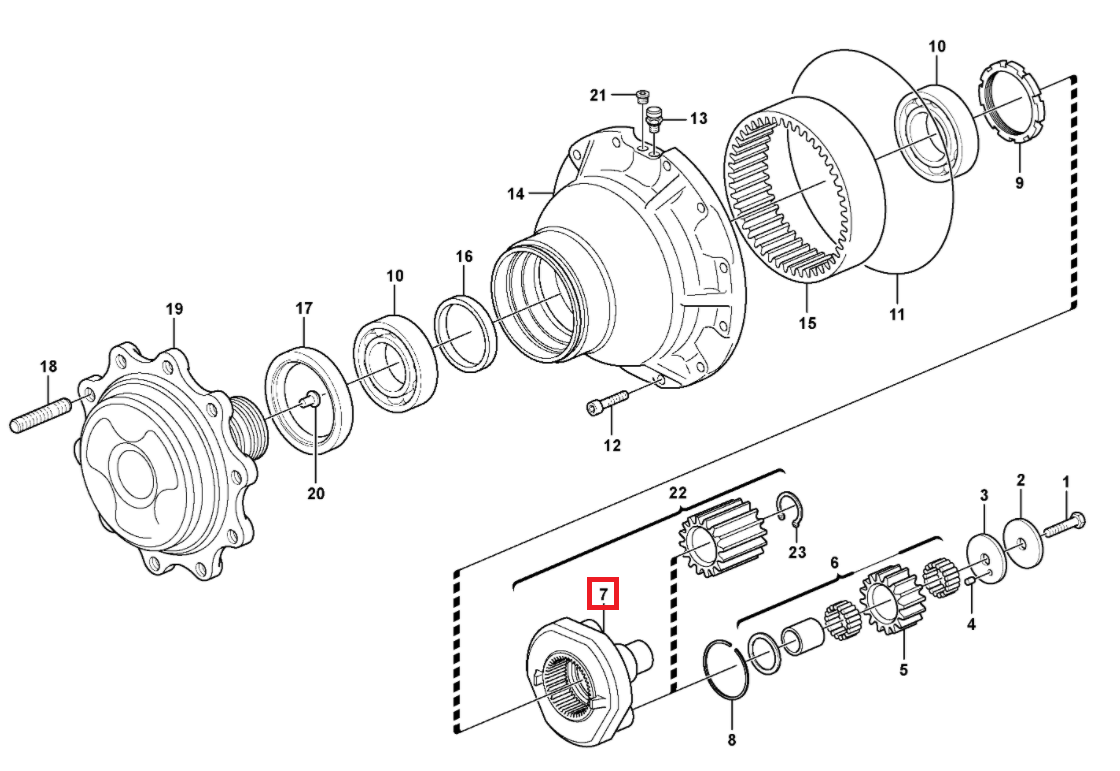 СПУТНИКОВАЯ КОРЗИНА VOLVO BL60 70 71 148483