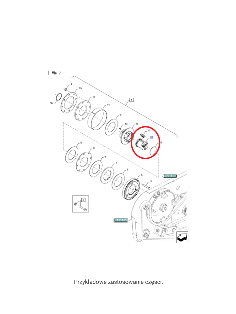Ступица сцепления для пресса New Holland CNH 47598882