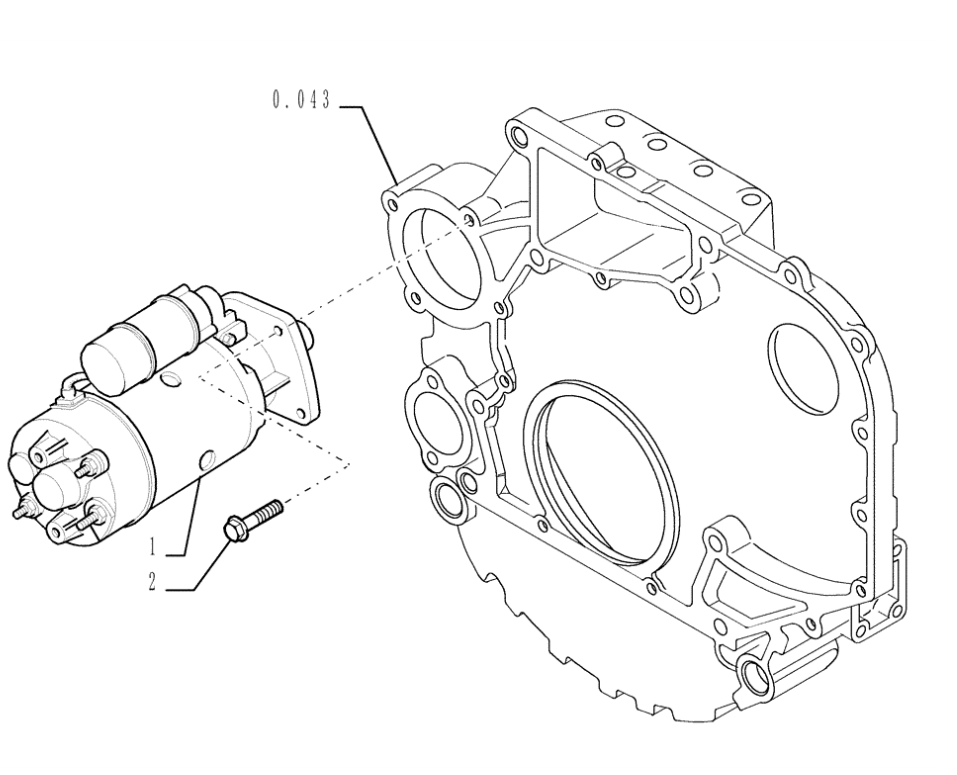 Розетка 86992395 (12 В, 10 контактов) New Holland LB110 LB90 FB100