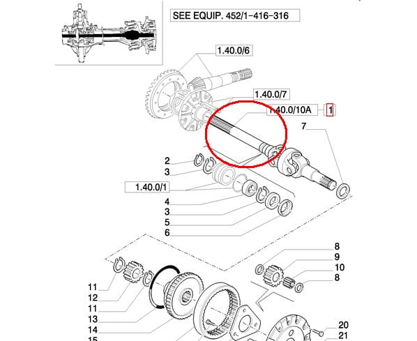 ЛИНКЕР КРЕСТООБРАЗНЫХ ПОЛУОСЕЙ New Holland CASE STEYR 5191550 - 9967774 - 87361042
