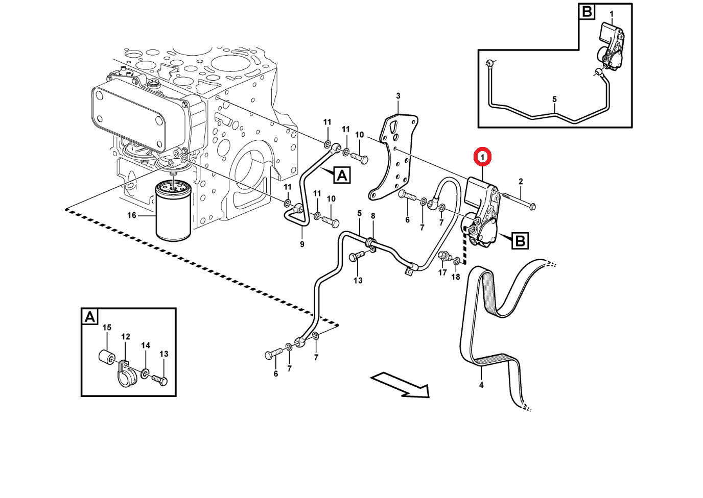 Помпа для перекачки масла на пасеке VOLVO BL71 21125492