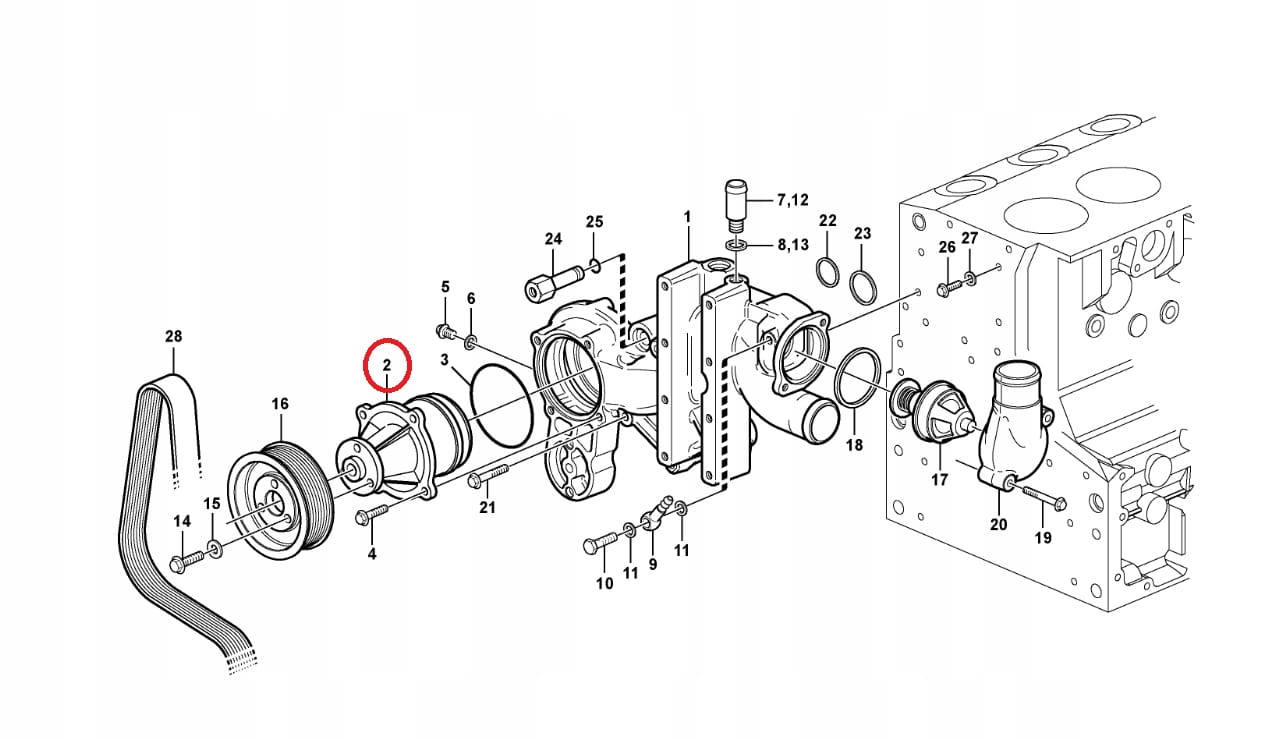 Помпа WODY VOLVO BL71 BL70 BL60 BL61