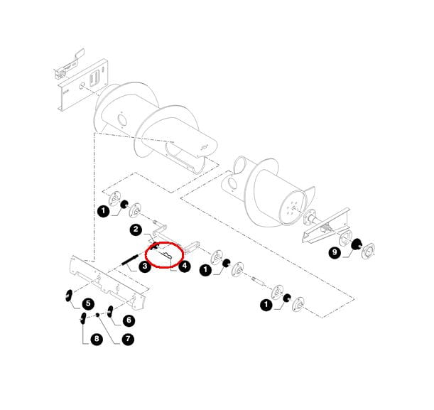 ШПЛИНТ БАРАБАННОГО ПАЛЬЦА NEW HOLLAND CASE 80740591-740591