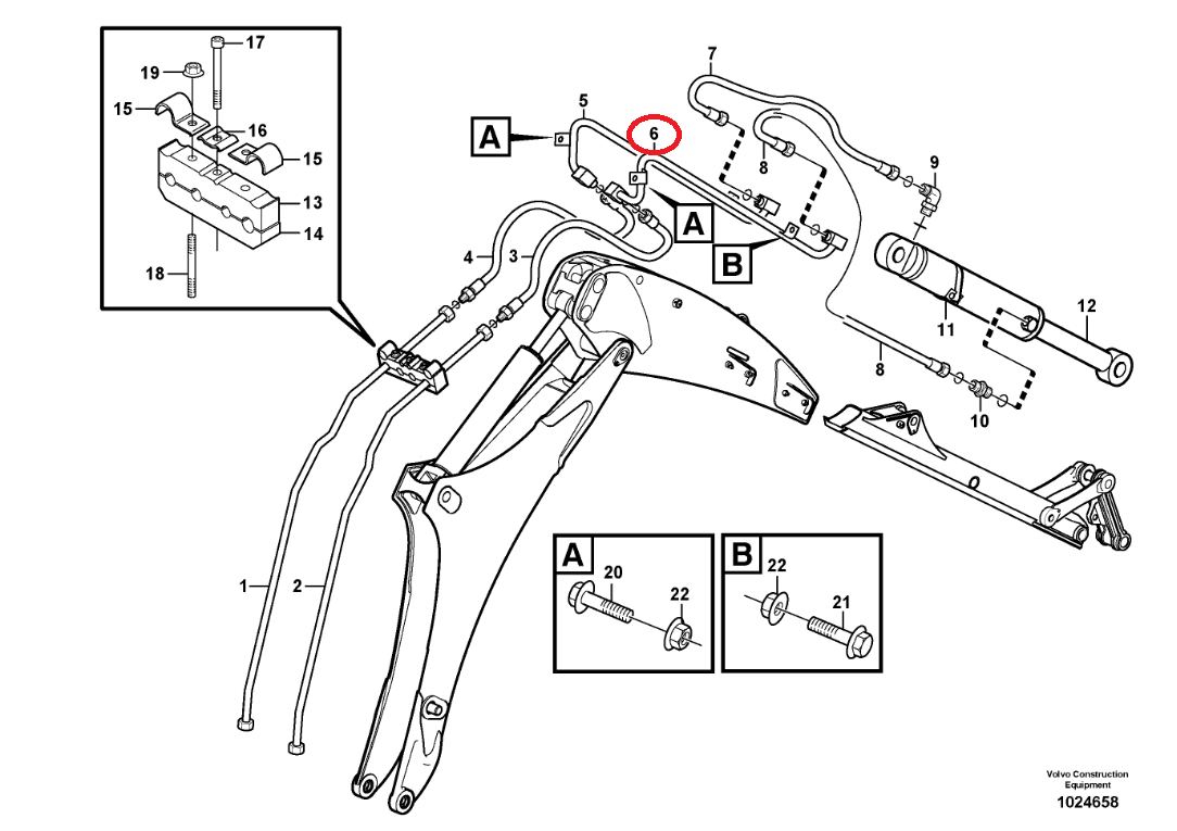 Гидравлический насос VOLVO BL60 BL70 BL71 11886480