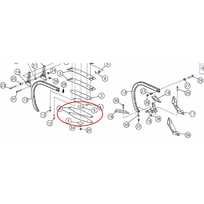 РЕССОРНОЕ ДОПОЛНИТЕЛЬНОЕ ПЕРО KVERNELAND KK057068-KK05706888