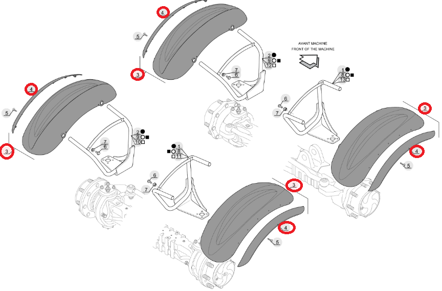 КРЫЛО MANITOU MLT MLT-X MHT MHT - X 298678 СЛЕВА