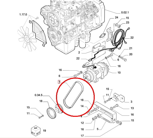КЛИМАТИЗАЦИОННЫЙ КОМПРЕССОР LM NOVY TYP NEW HOLLAND 76094513 - 87556229